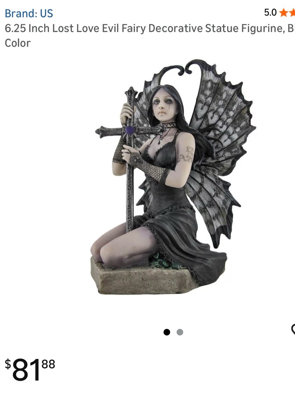 6.25 Inch Lost Love Evil Fairy Decorative Statue Figurine